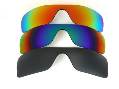 Galaxylense replacement for Oakley Batwolf Black&Blue&Red Polarized 3PAIRS